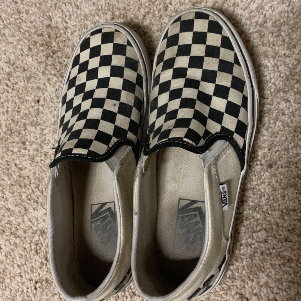 Black and white checkered vans